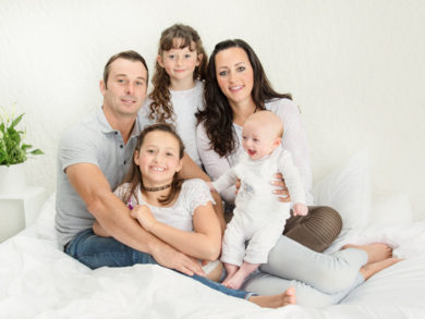 Family with young children