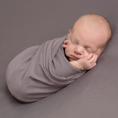 newborn baby boy wrapped