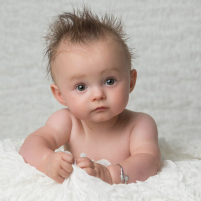 Baby with lots of hair